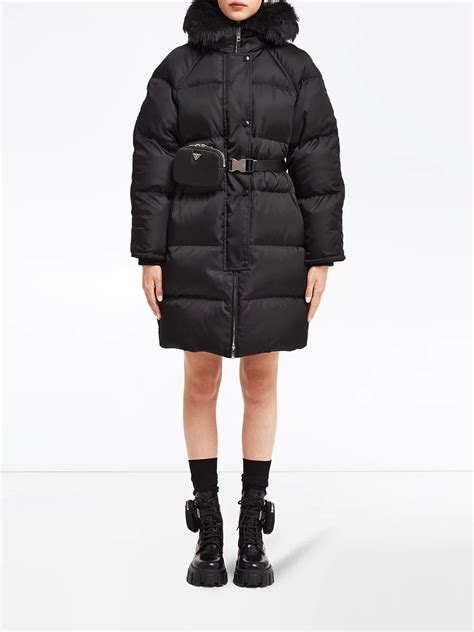 prada belted puffer|Prada puffer boots.